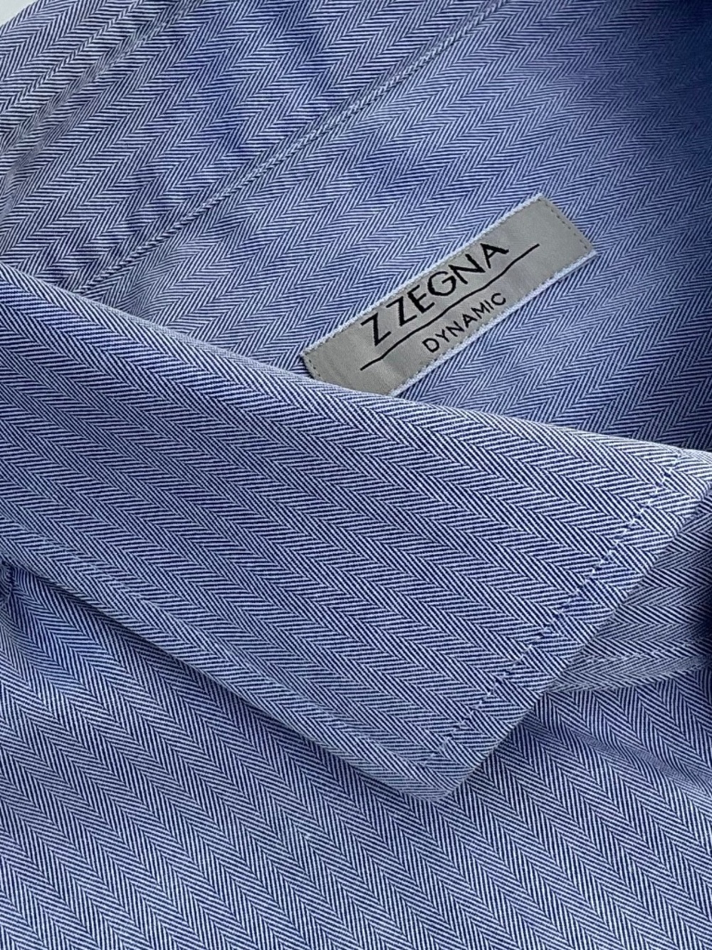 Z Zegna Dynanic light blue cotton shirt Sz 16.5 made in Romania 🇷🇴